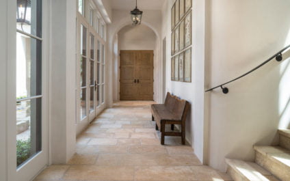 custom vieux monde limestone blend paving, stairs