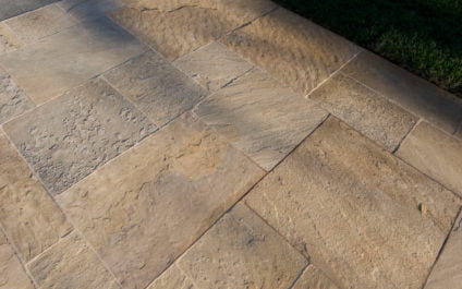 russet sandstone select natural cleft paving
