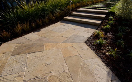 russet sandstone select natural cleft stairs