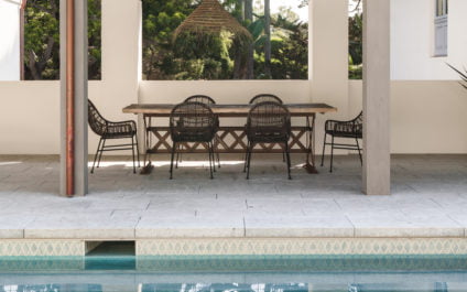 Ancien Limestone paving and pool coping